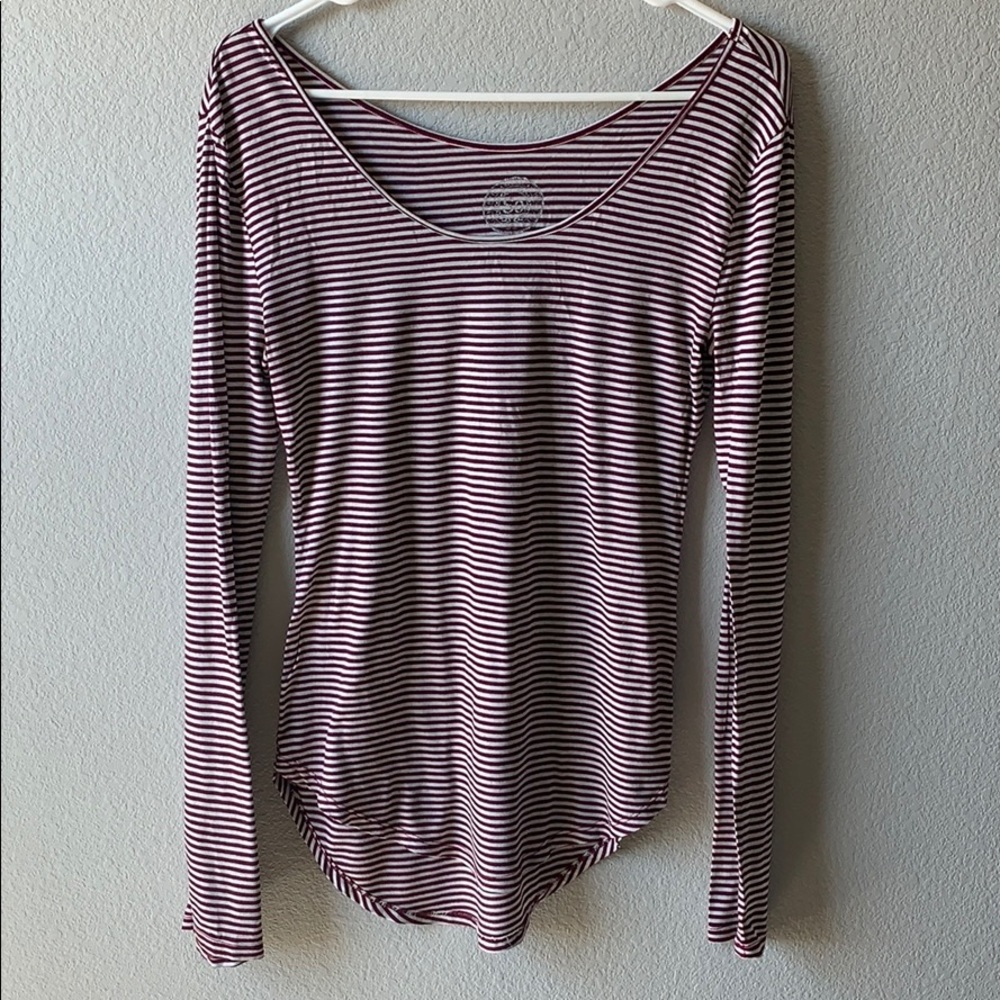SO Long-Sleeved Striped Shirt Size L